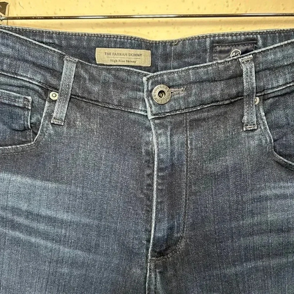 AG Adriano Goldschmied The Farrah Size 32R High Rise Skinny Jean Date Night - Picture 5 of 13